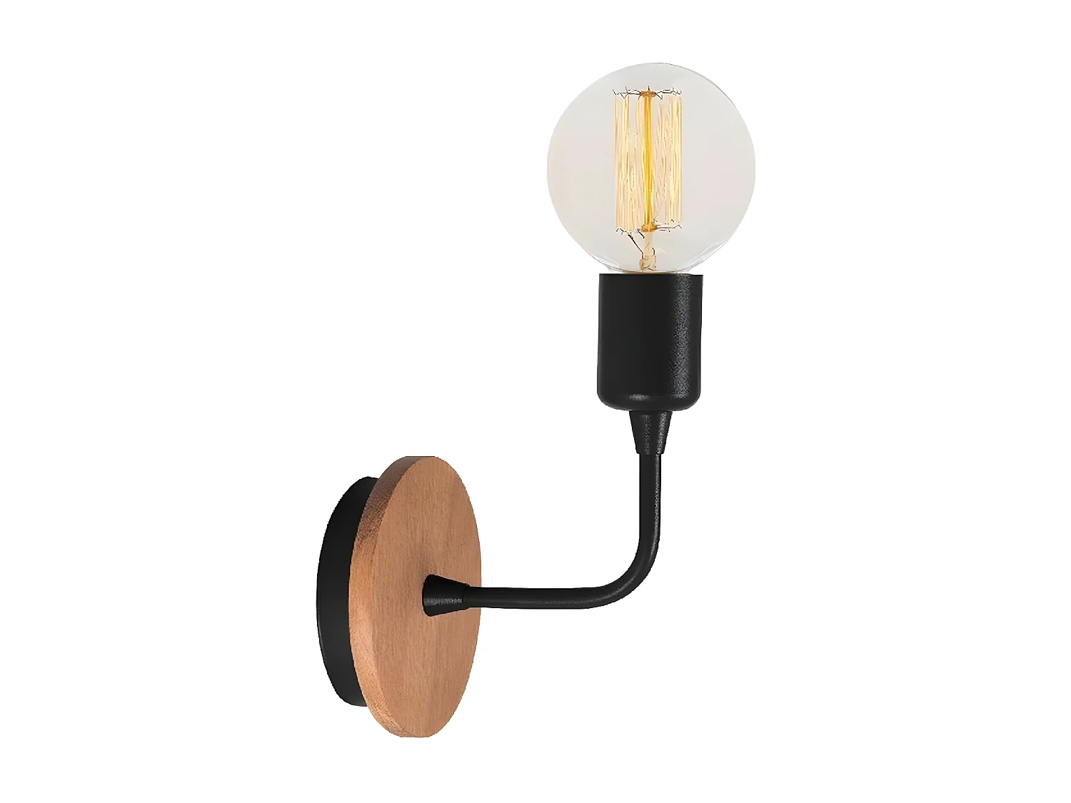 Lampa ścienna Terni, Czarny, 12x10x13 cm, EPIKASA