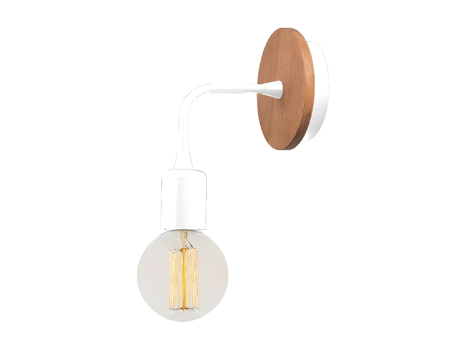 Applique Terni, Blanc, 12x10x13 cm, EPIKASA