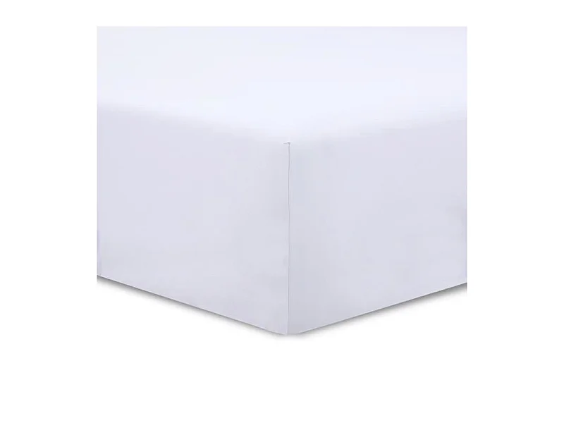 Lenzuolo con Angoli 140x190cm BIANCO VISION 100% Cotone Lavabile a 40°