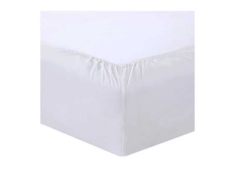 Lenzuolo con Angoli 140x190cm BIANCO VISION 100% Cotone Lavabile a 40°