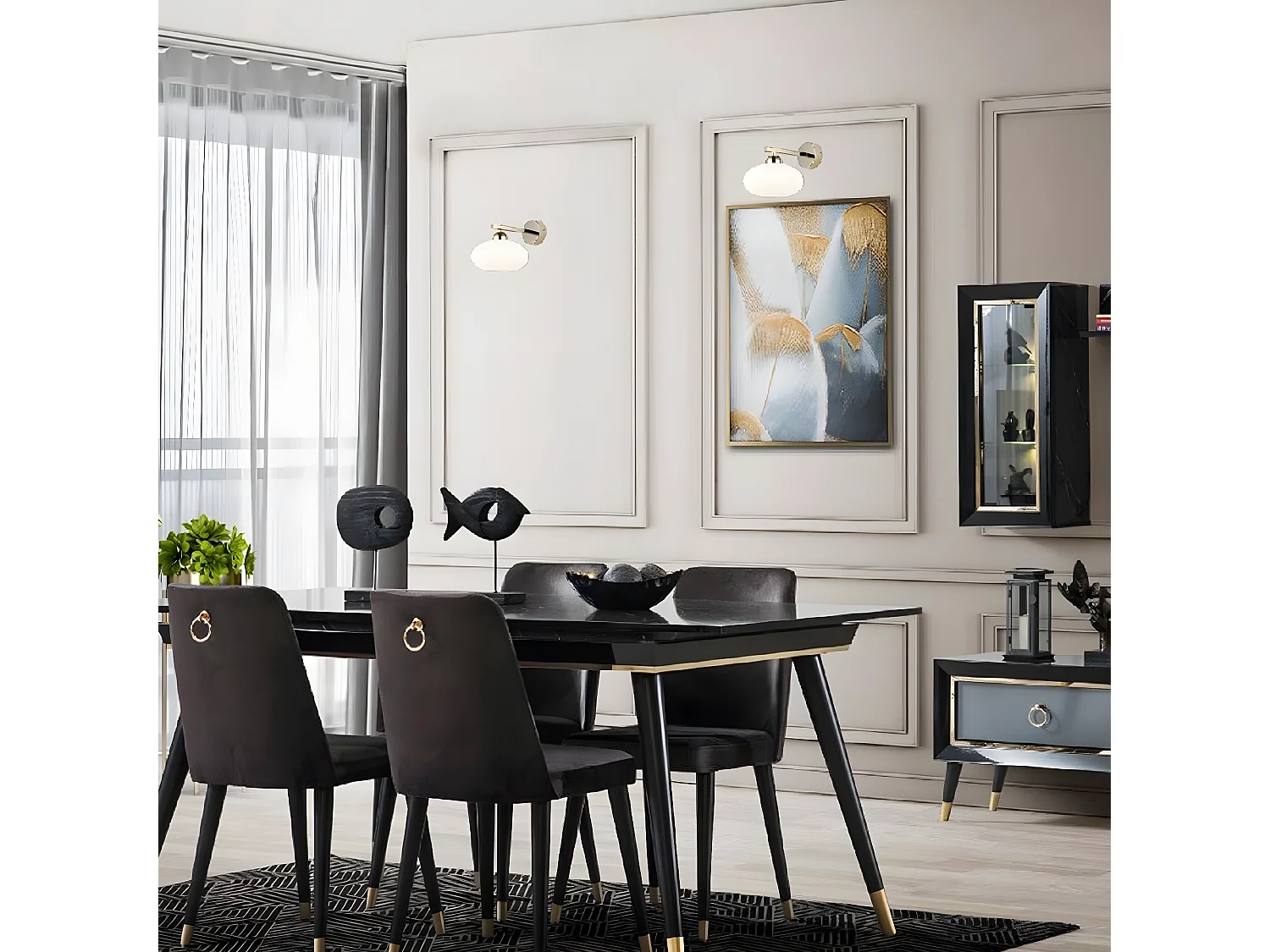 Applique Udine, Or, 19x28x21 cm, EPIKASA