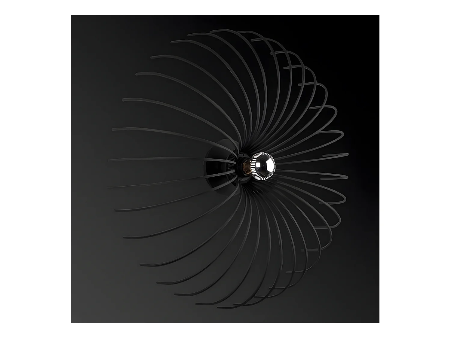 Wandlamp Carrara - Zwart - 56x56x16 cm - EPIKASA