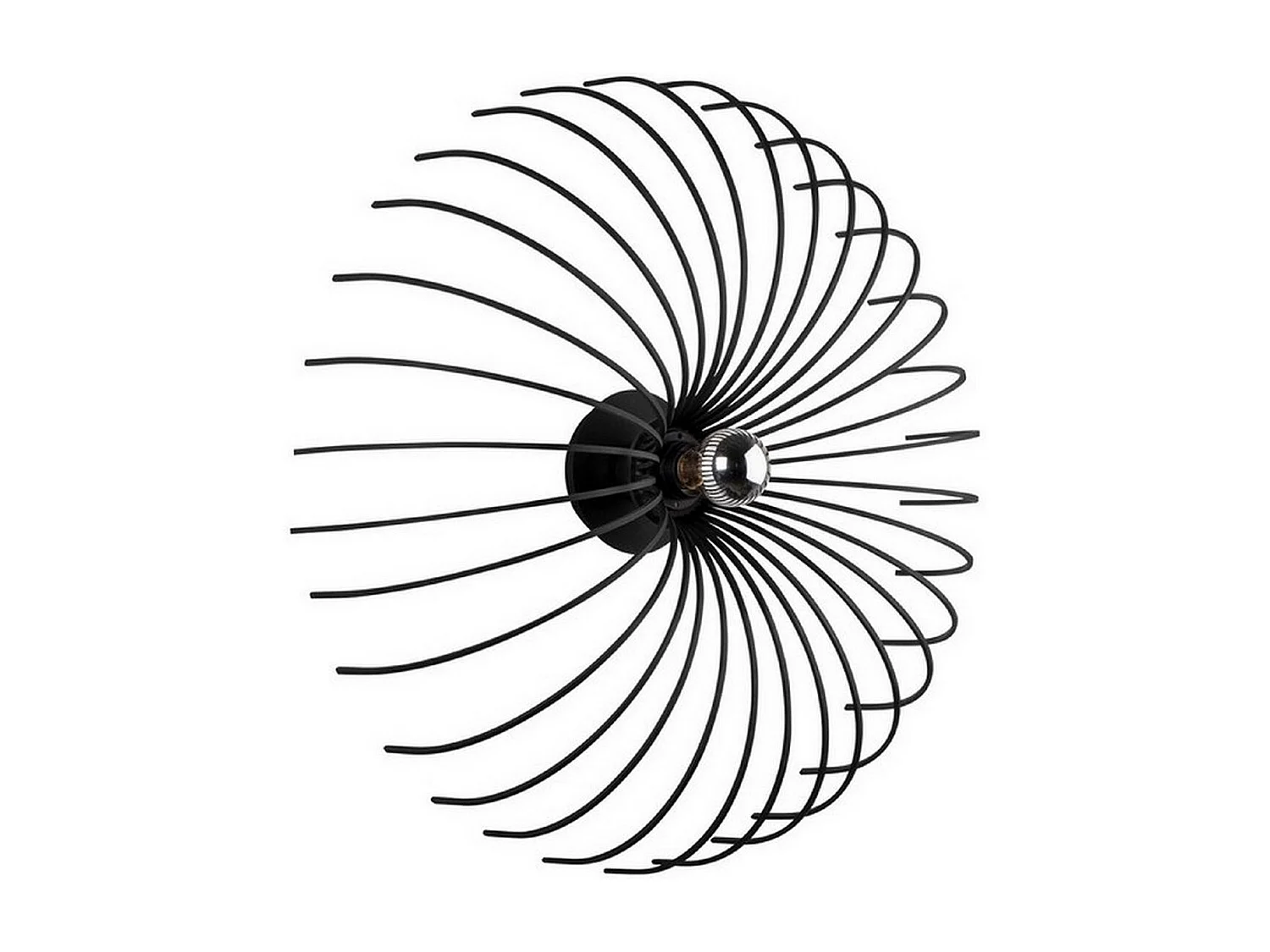 Applique Carrara, Noir, 56x56x16 cm, EPIKASA