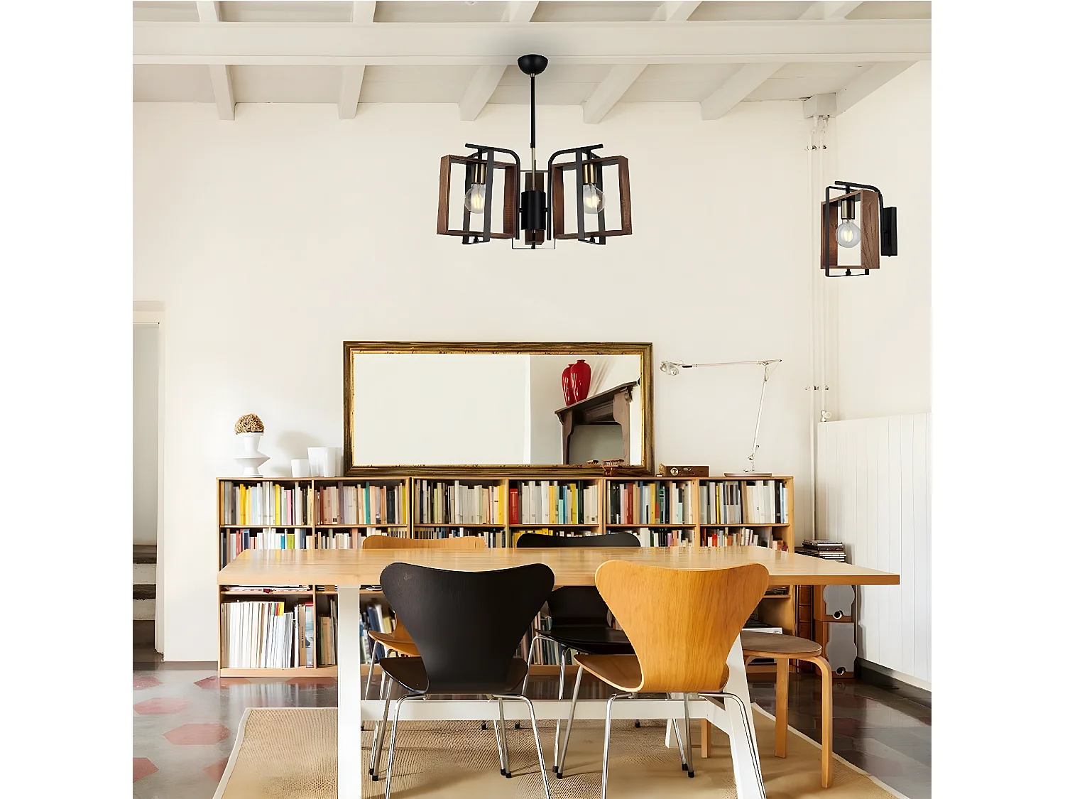 Applique Lecco, Bois, 24x22x29 cm, EPIKASA