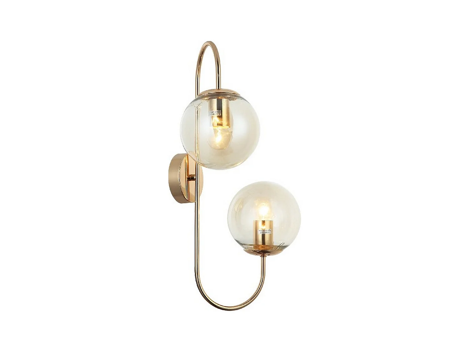 Wandlamp Aosta - Goud - 34x21x53 cm - EPIKASA