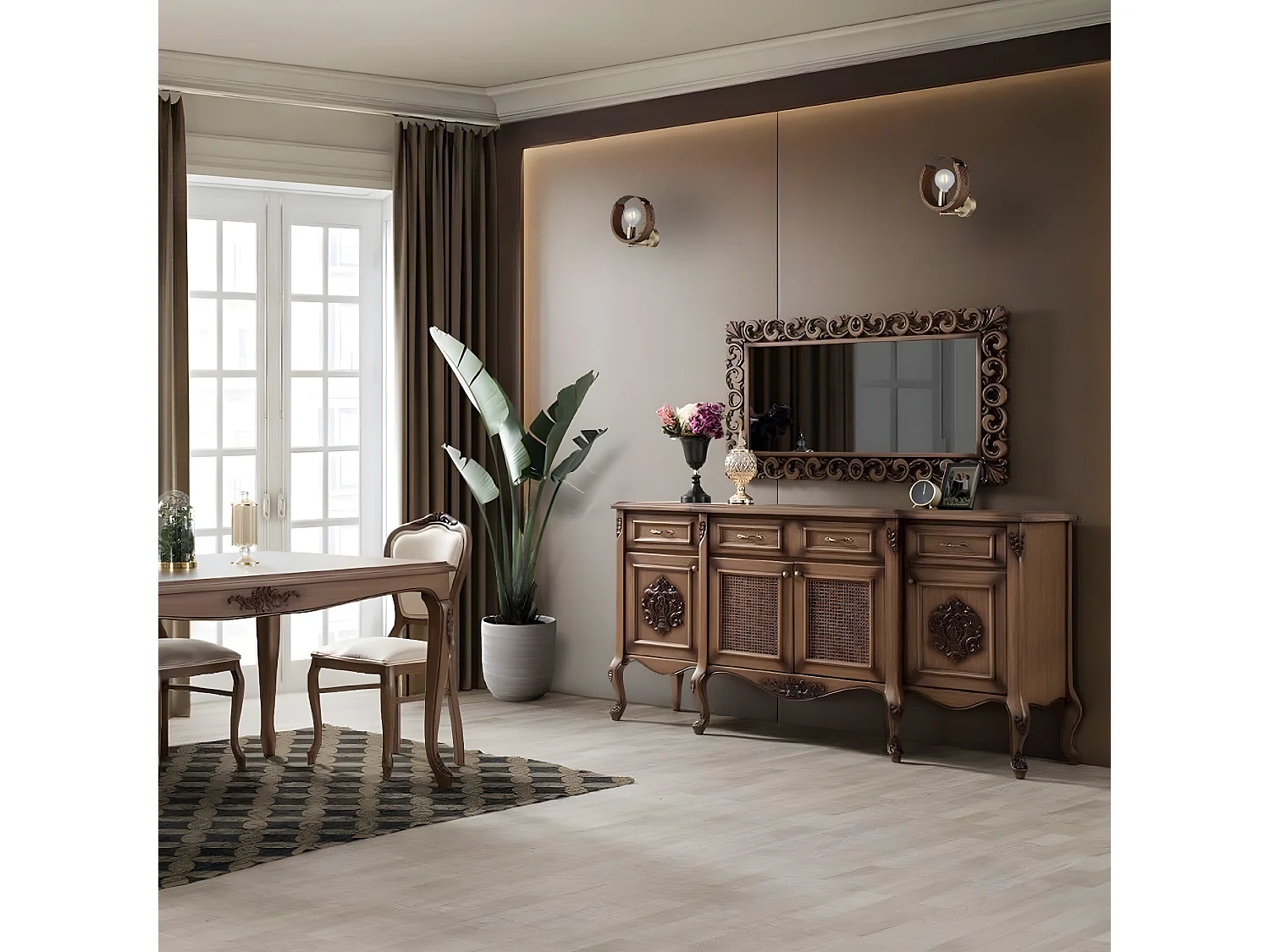 Applique Monza, Bois, 22x18x25 cm, EPIKASA