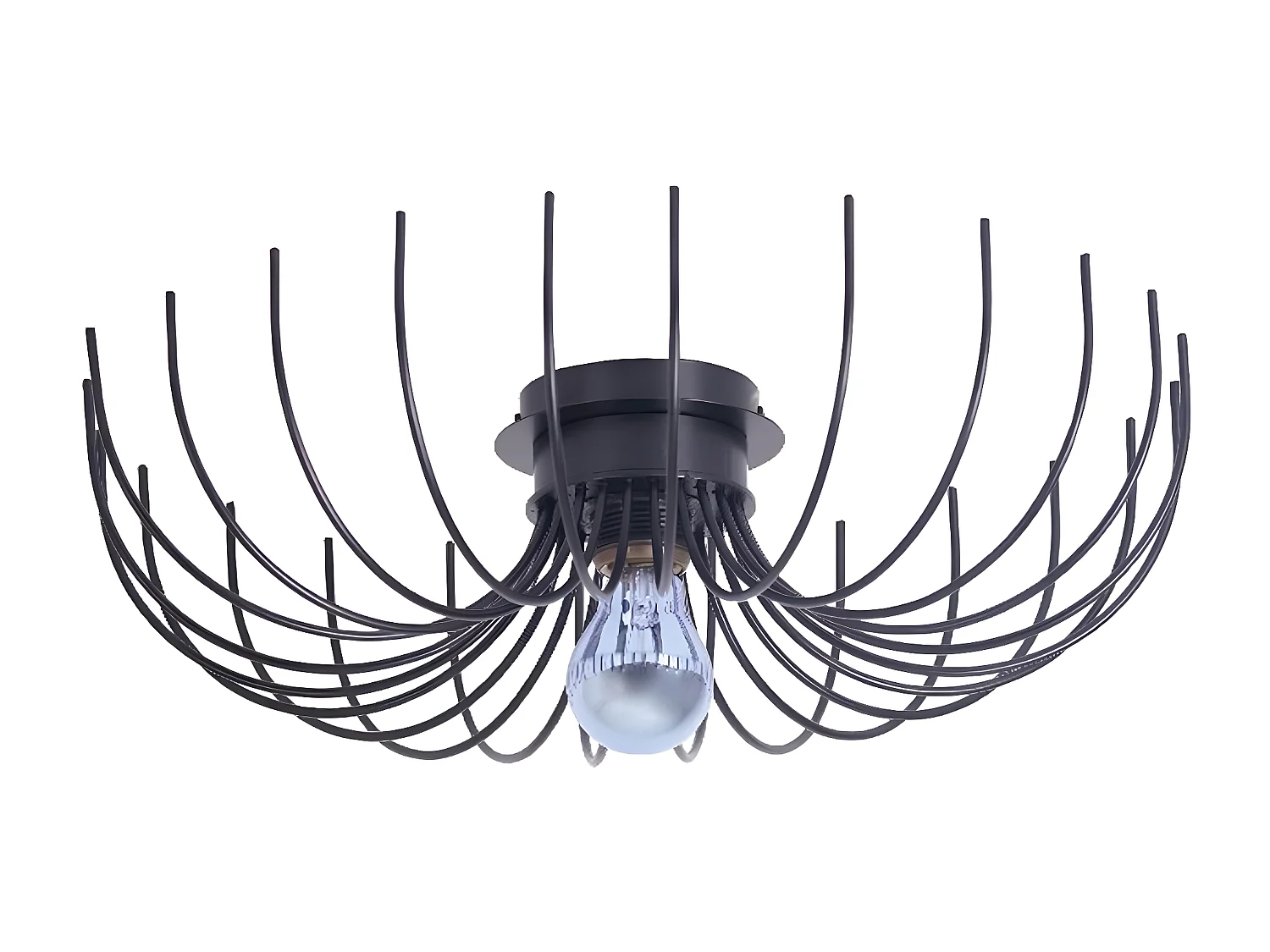 Applique Carrara, Noir, 46x46x13 cm, EPIKASA