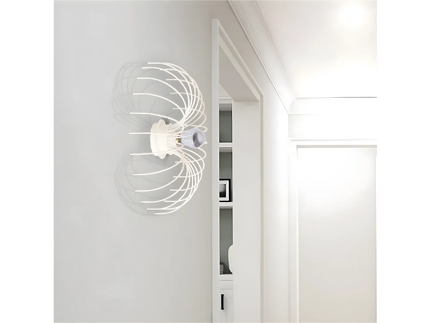 Wandlamp Carrara - Wit - 46x46x13 cm - EPIKASA