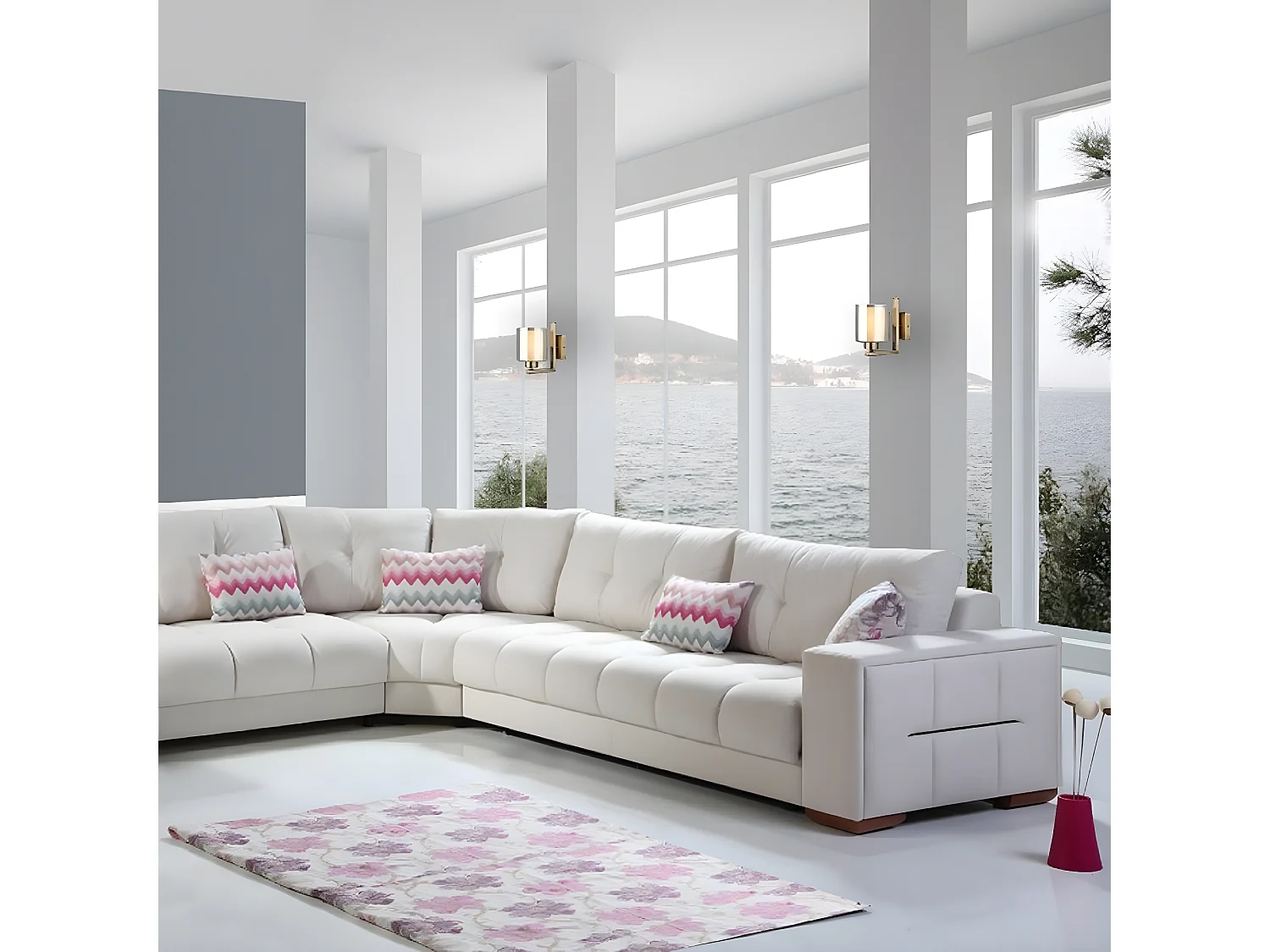 Candeeiro de Parede Verona, Ouro, 12x21x20 cm, EPIKASA