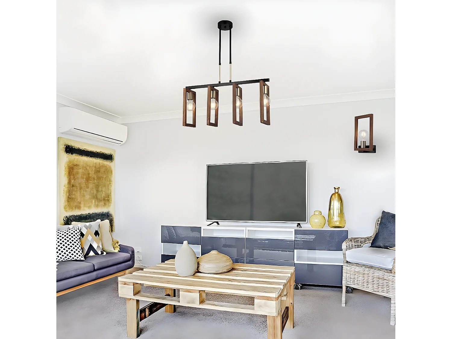 Applique Como, Bois, 17x8x29 cm, EPIKASA