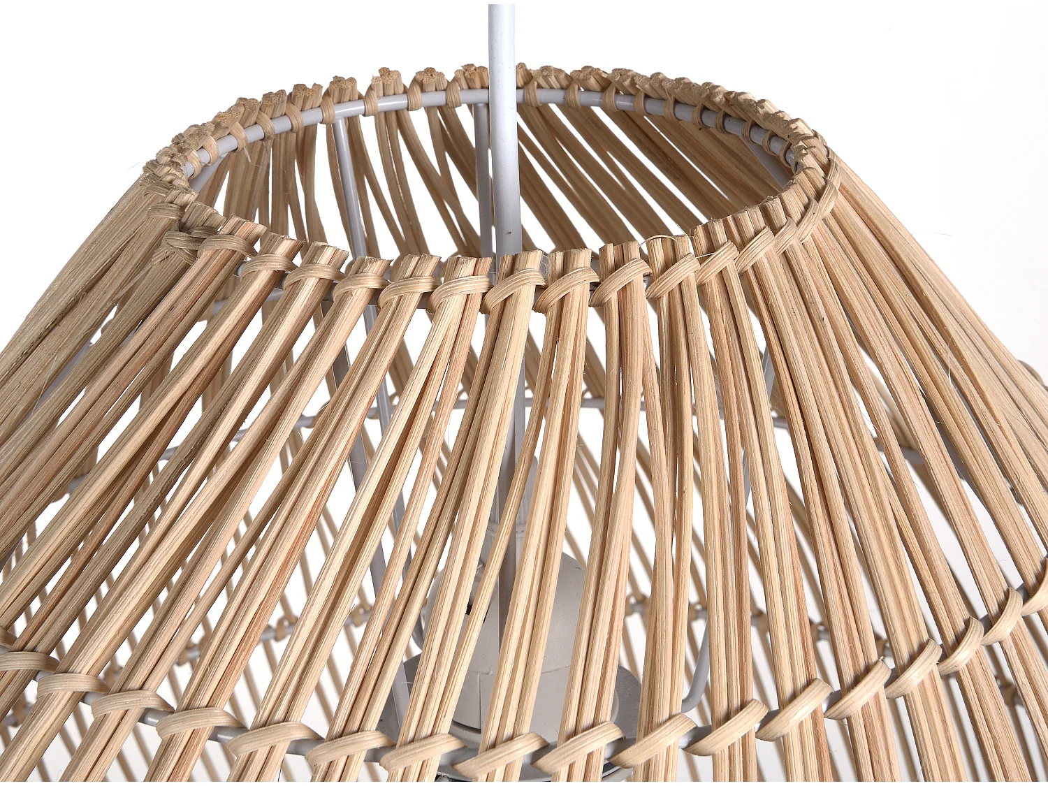 Hanglamp etnische stijl van metaal en rotan - D 40 X H 120 cm - PARNAIBA