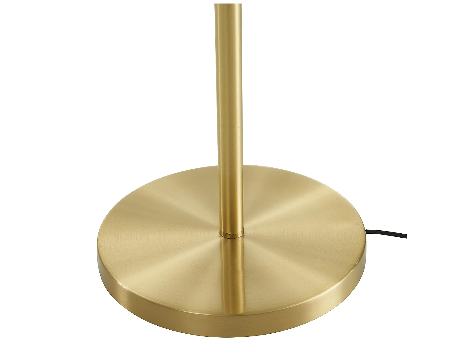 Lampadaire en laiton brossé et 3 globes en verre - L. 32 x H. 148 cm -Doré - YUKON