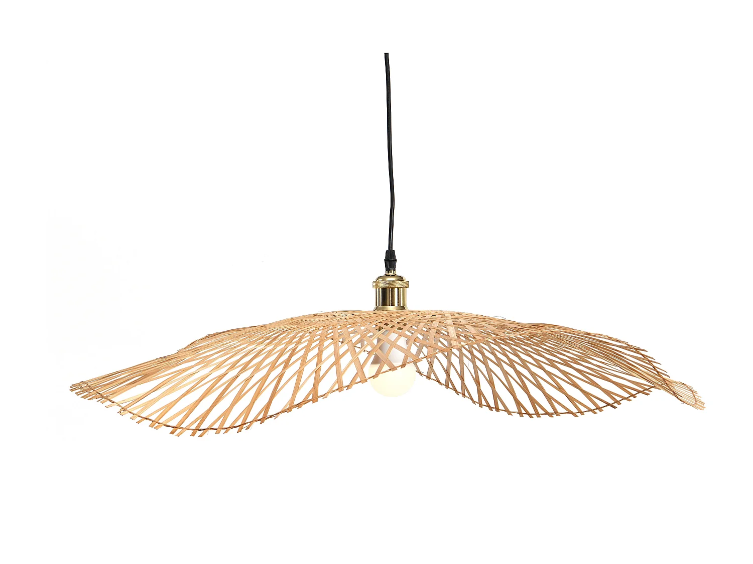Suspension en bambou - D.80 x H.120 cm - Naturel clair - JURUA