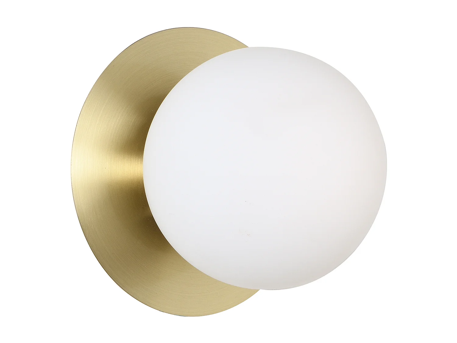 Wandleuchte Art déco - Messing & Glas - 16 x 16 cm - GALENA