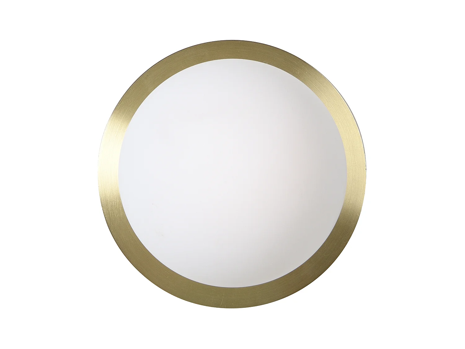 Kinkiet Art deco ze szczotkowanego mosiądzu i szkła - Wys. 16 x Dł. 16 cm - GALENA