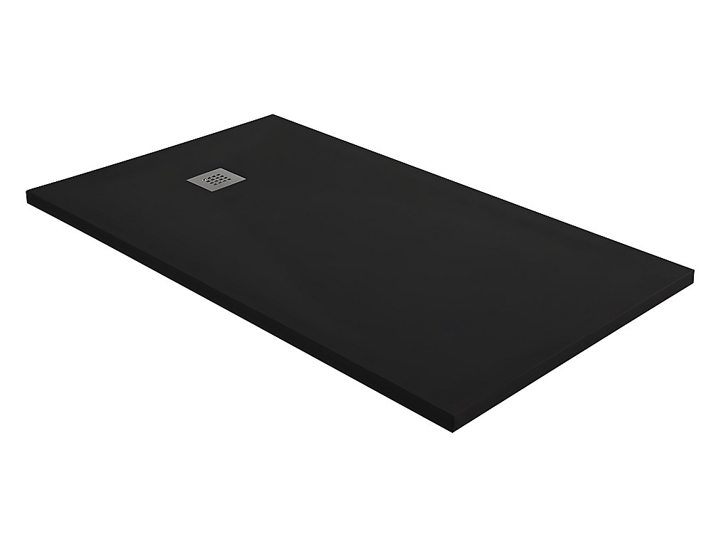 Duschwanne mit Siphon MIRNOS - 1200x800x35 mm - Schwarz