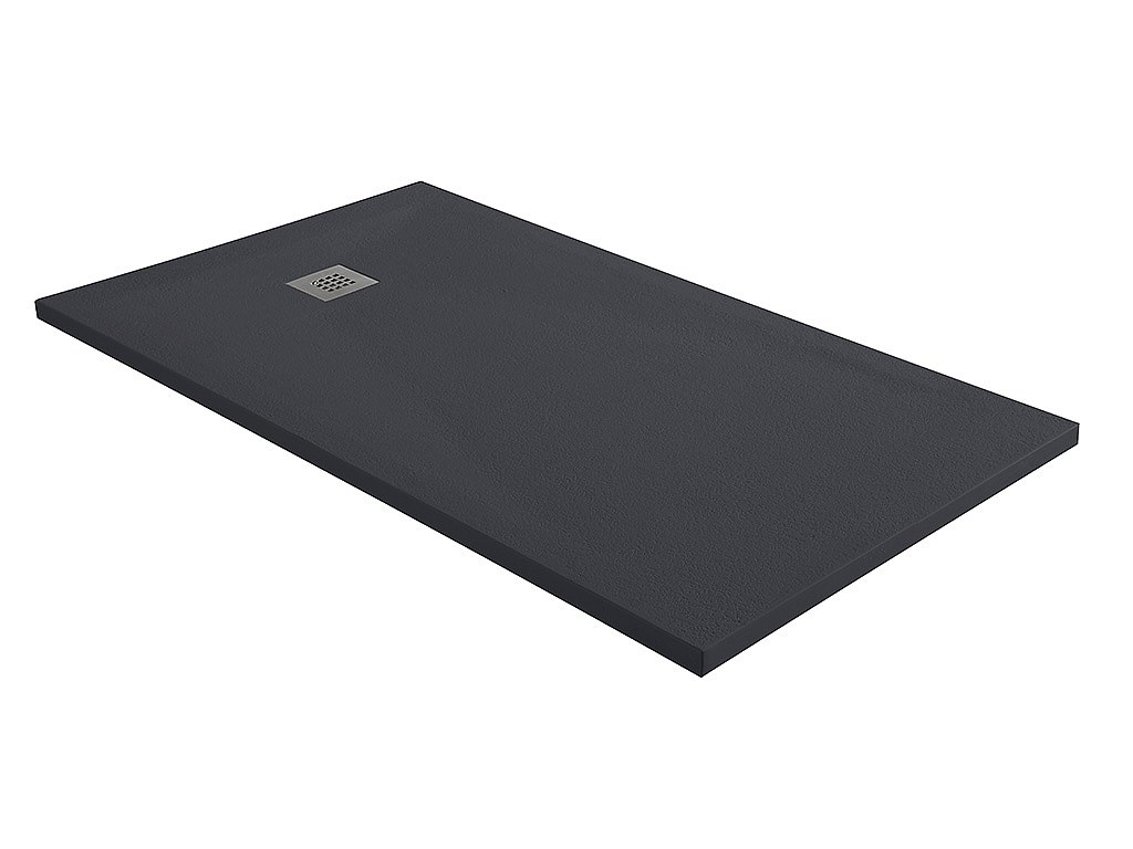 Duschwanne mit Siphon MIRNOS - 1400x800x35 mm - Anthrazit