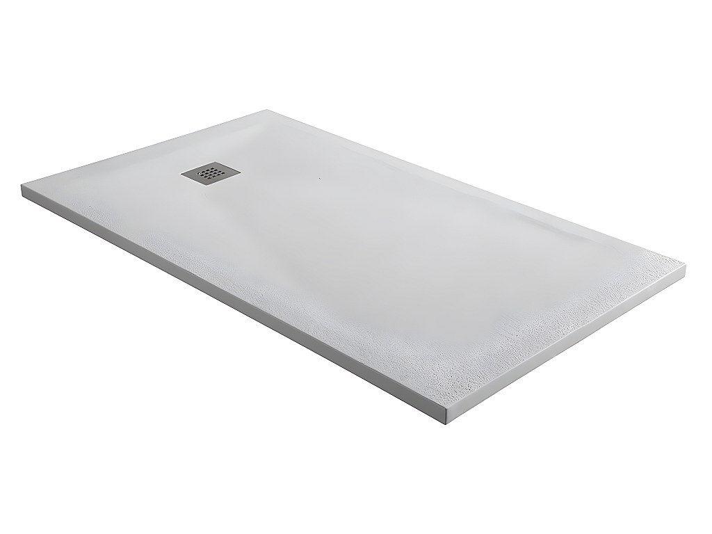 Duschwanne mit Siphon MIRNOS - 1400x800x35 mm - Weiß