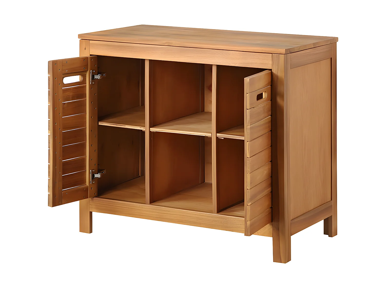 Szafka pod umywalkę z drewna akacjowego - 90 cm - PULUKAN