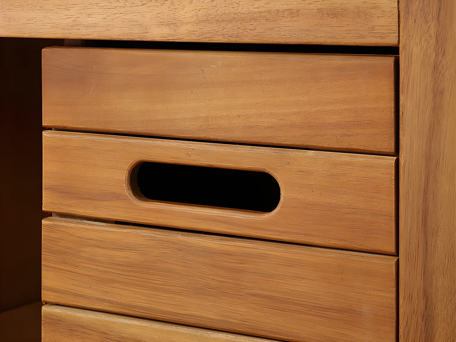 Meuble sous vasque en bois d'acacia - 90 cm - PULUKAN