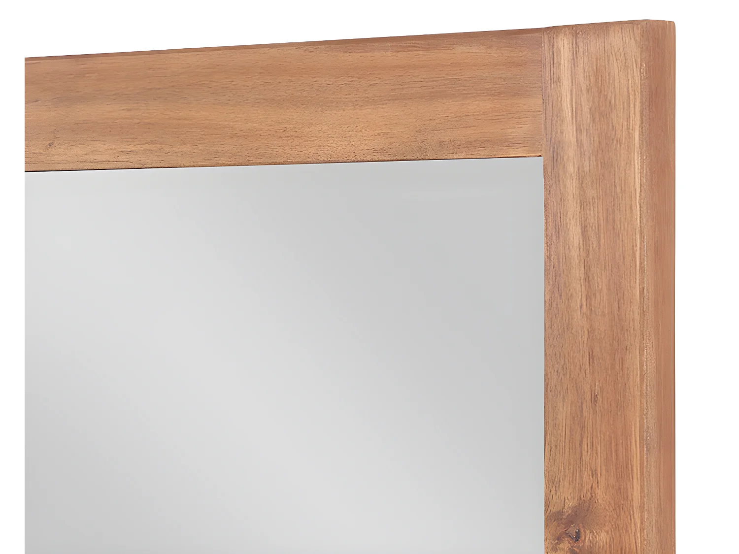 Specchio rettangolare con contorno 90 x 60 cm in Legno d'acacia - SEPANG