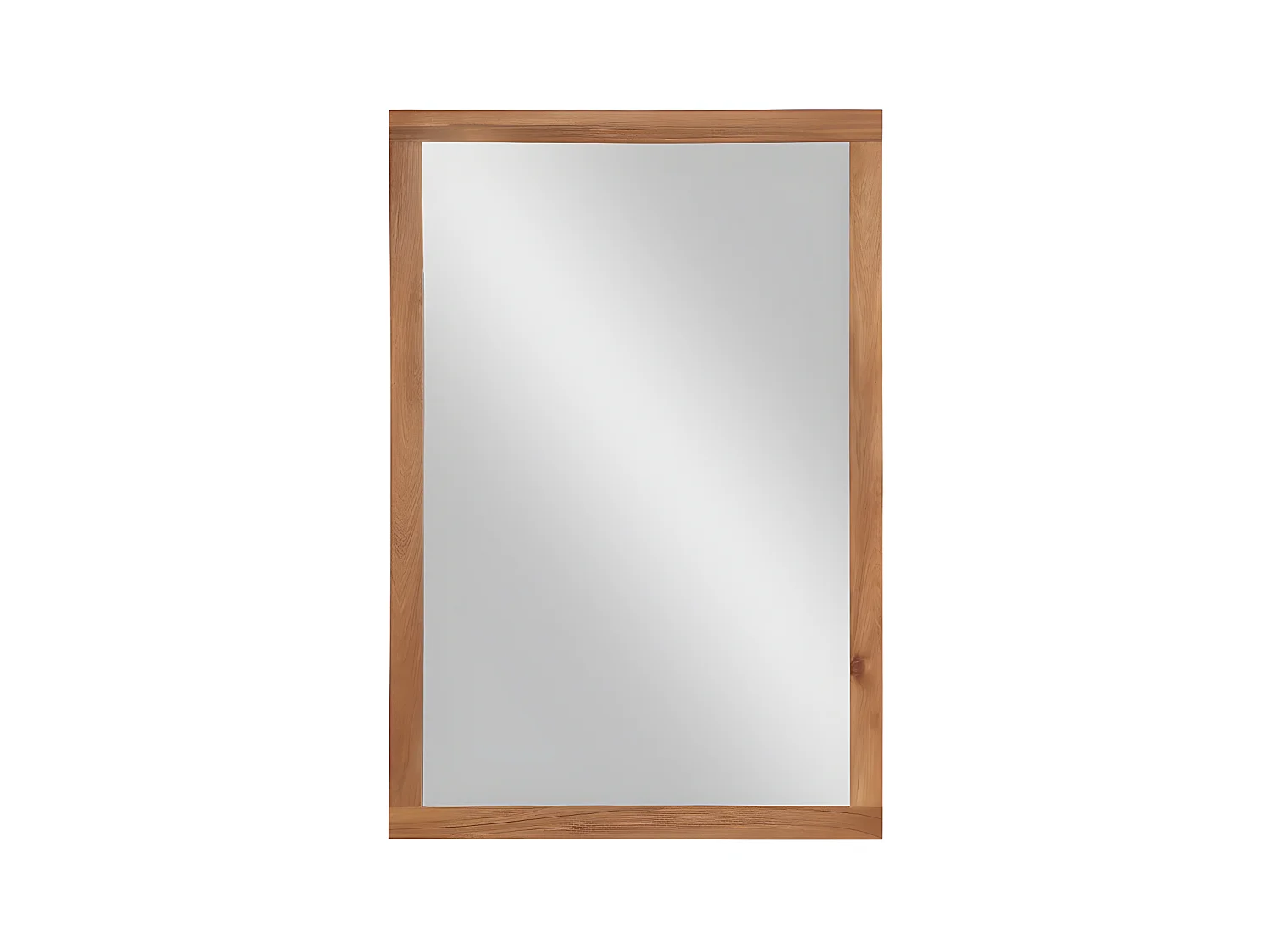 Miroir rectangle avec contour en bois d'acacia - 90 x 60 cm -  SEPANG
