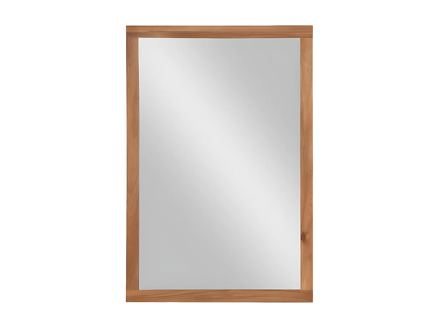 Miroir rectangle avec contour en bois d'acacia - 90 x 60 cm -  SEPANG