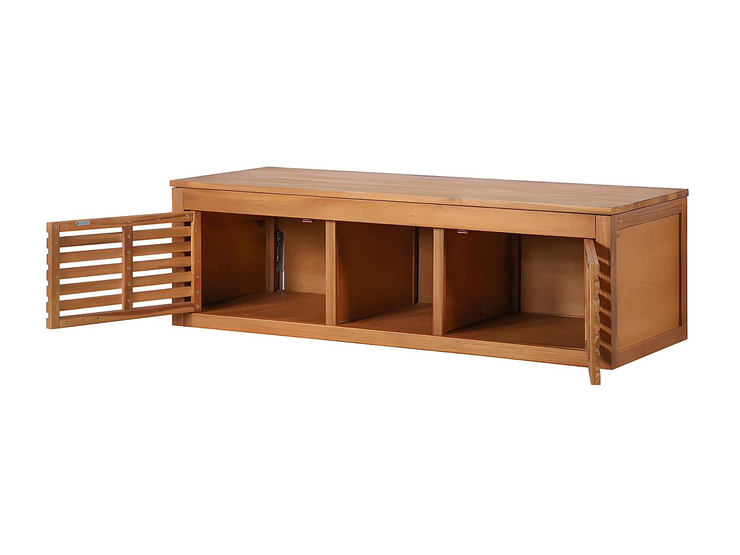 Meuble sous vasque suspendu en bois d'acacia - 130 cm - PENEBEL