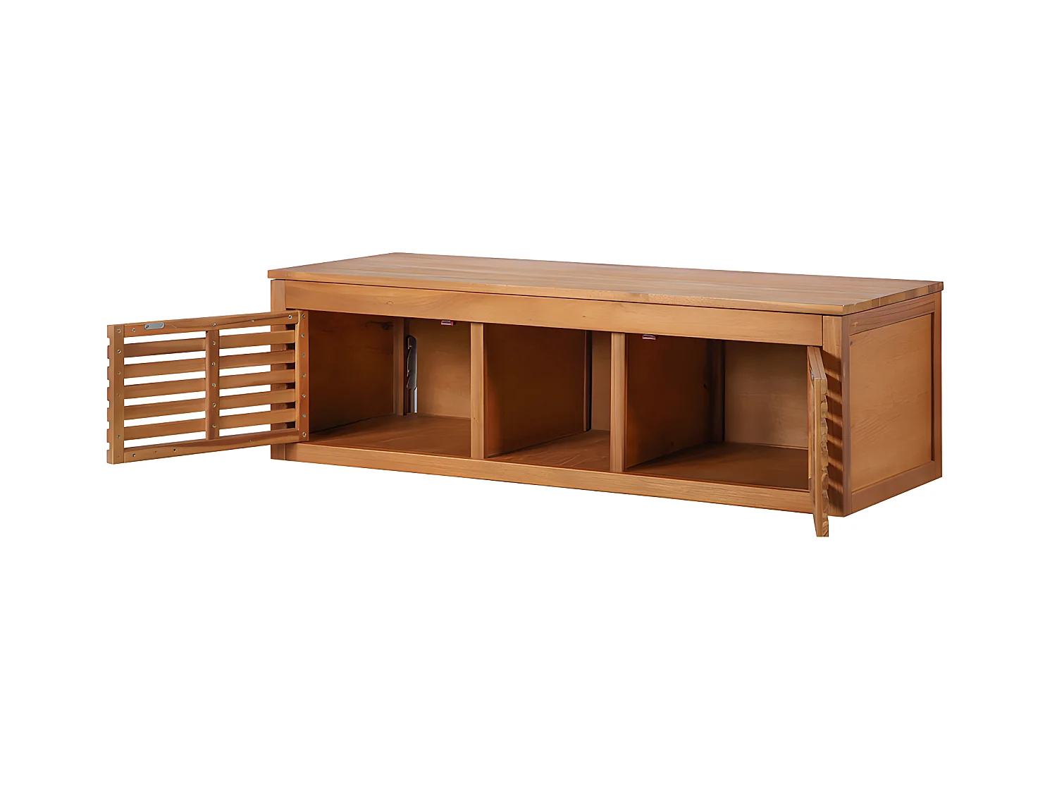 Meuble sous vasque suspendu en bois d'acacia - 130 cm - PENEBEL