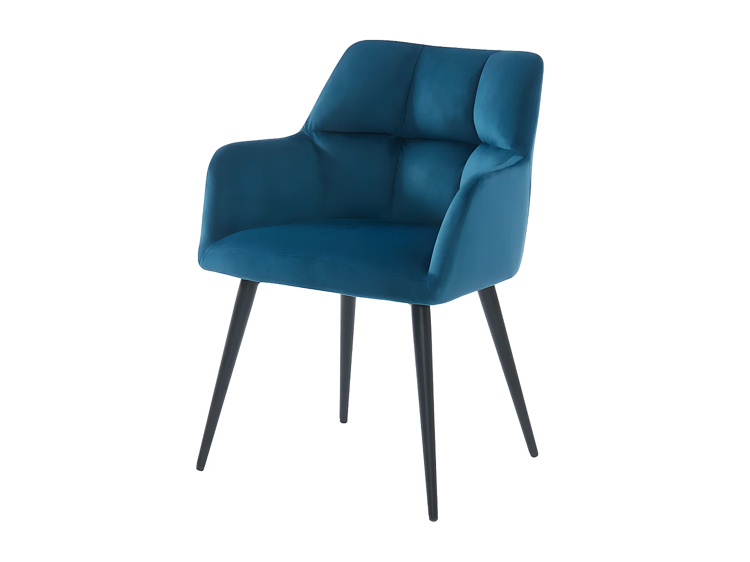 Ensemble table TALICIA + 4 Chaises PEGA - Blanc et bleu