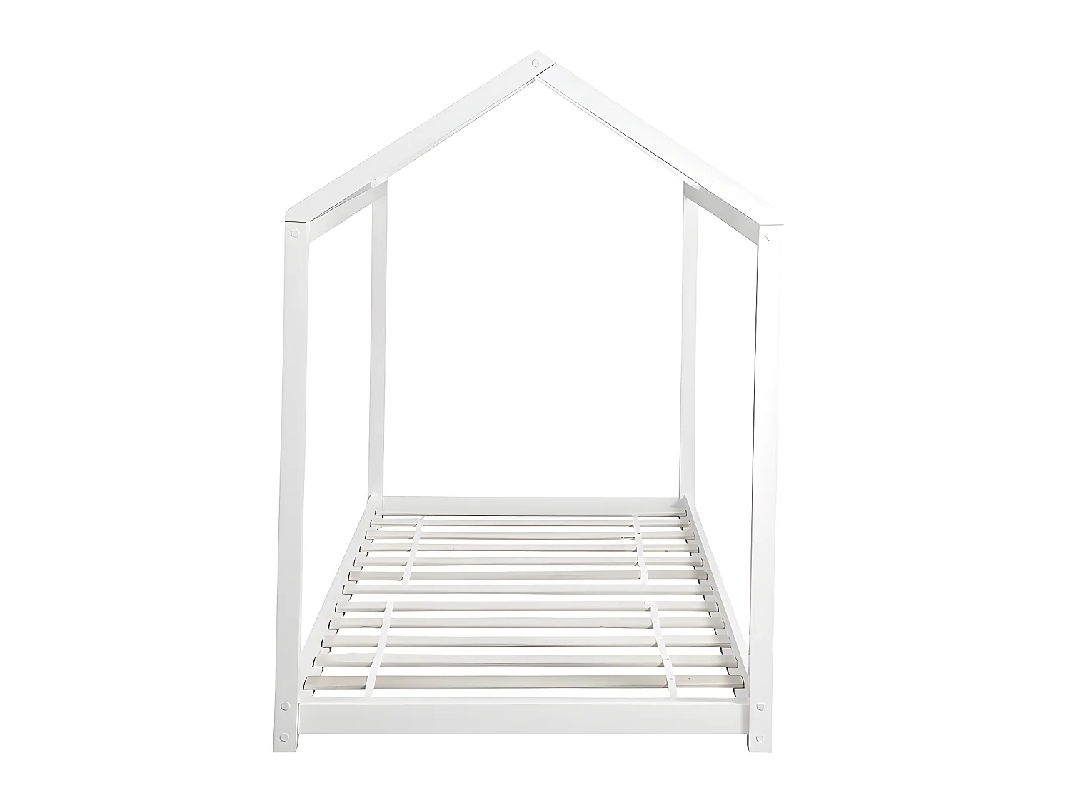 Pack cama cabana 90 x 190 cm - Pinho branco + Colchão + Edredão + Almofada - AVENTURIER