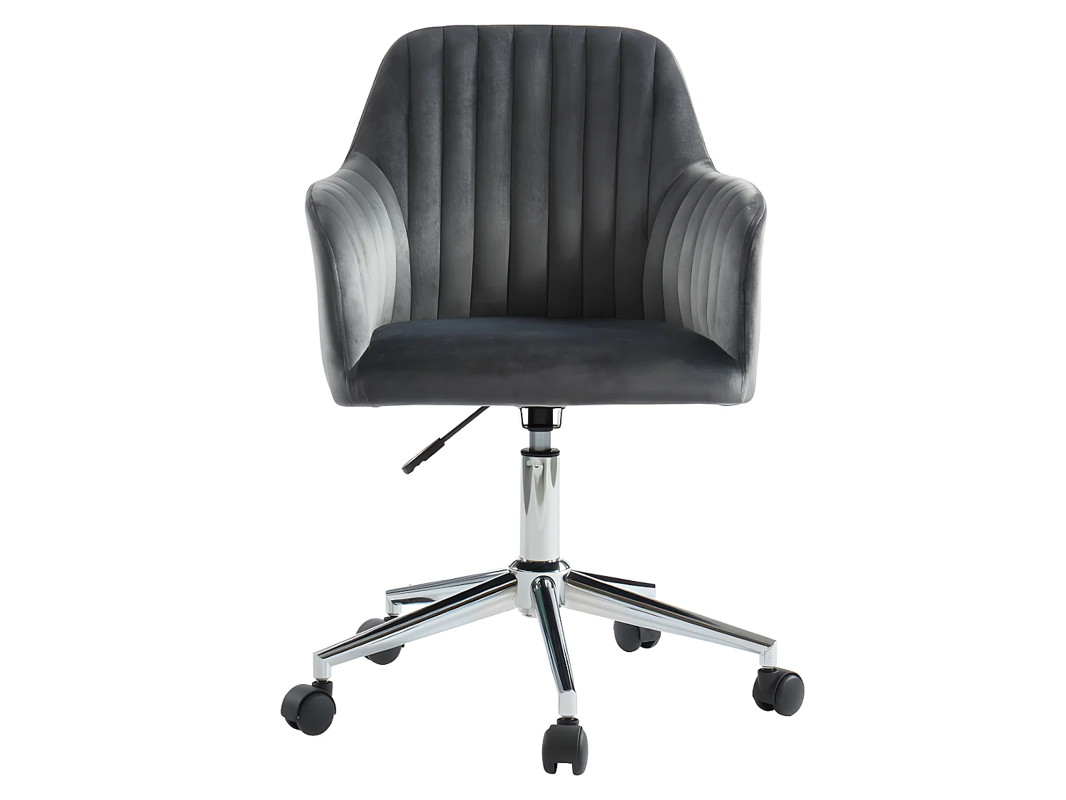 Ensemble bureau avec rangements - Blanc et gris +  Chaise de bureau - ZACHARIE