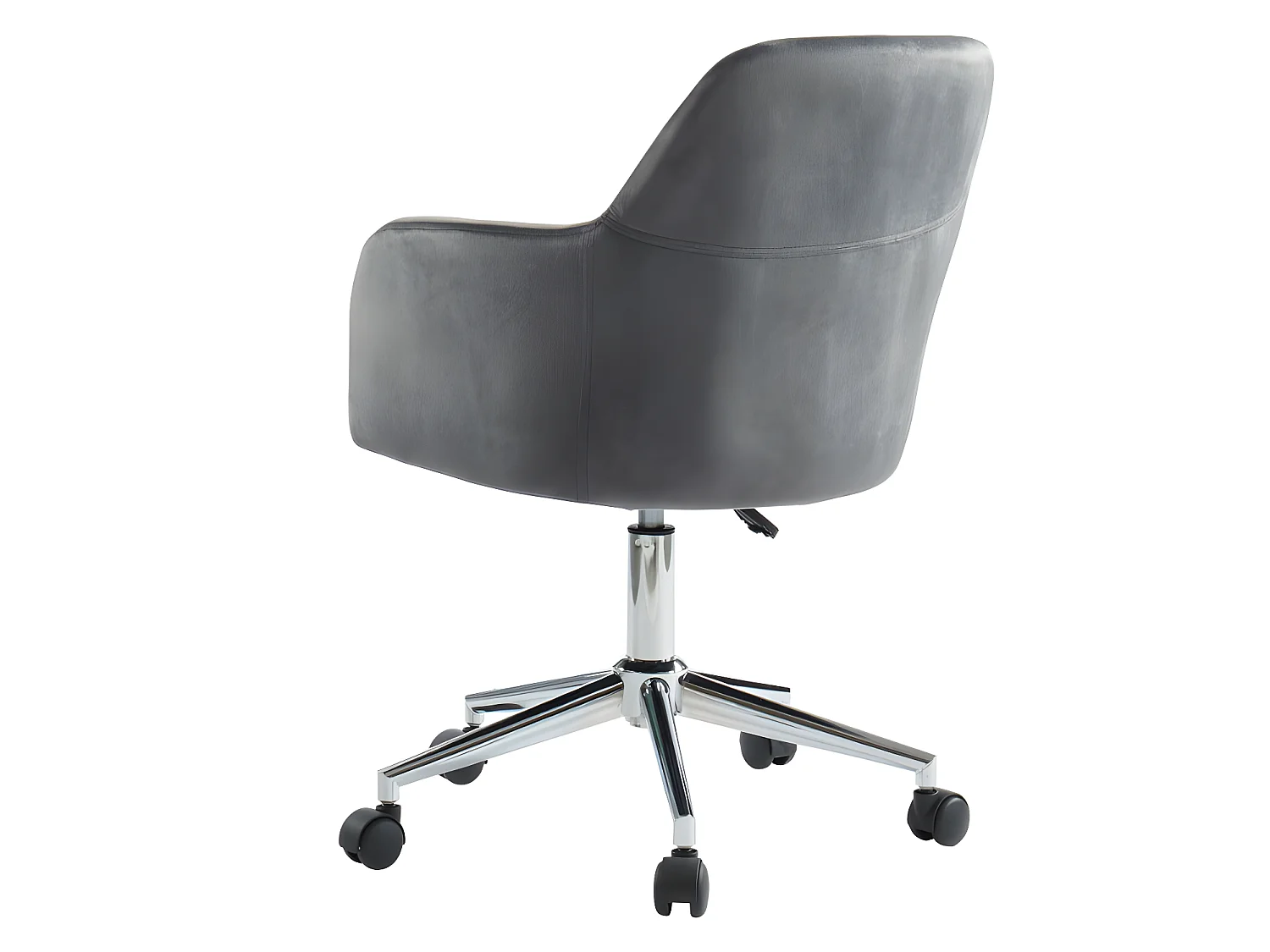 Ensemble bureau d'angle - Blanc et gris + Chaise de bureau - NORWY