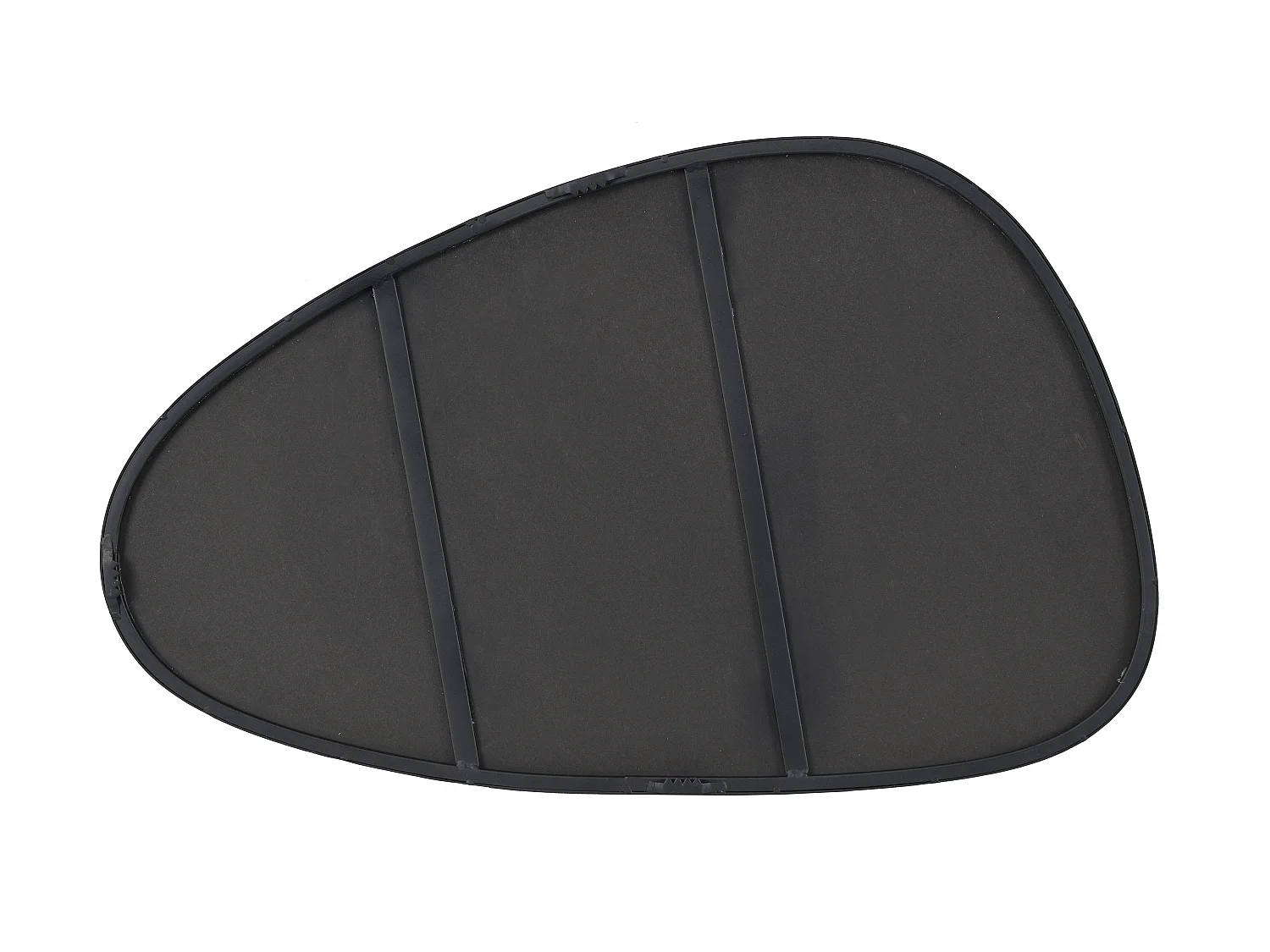 Espejo orgánico de metal - Ancho 72 x Alt. 35 cm - Negro - MANAROLA