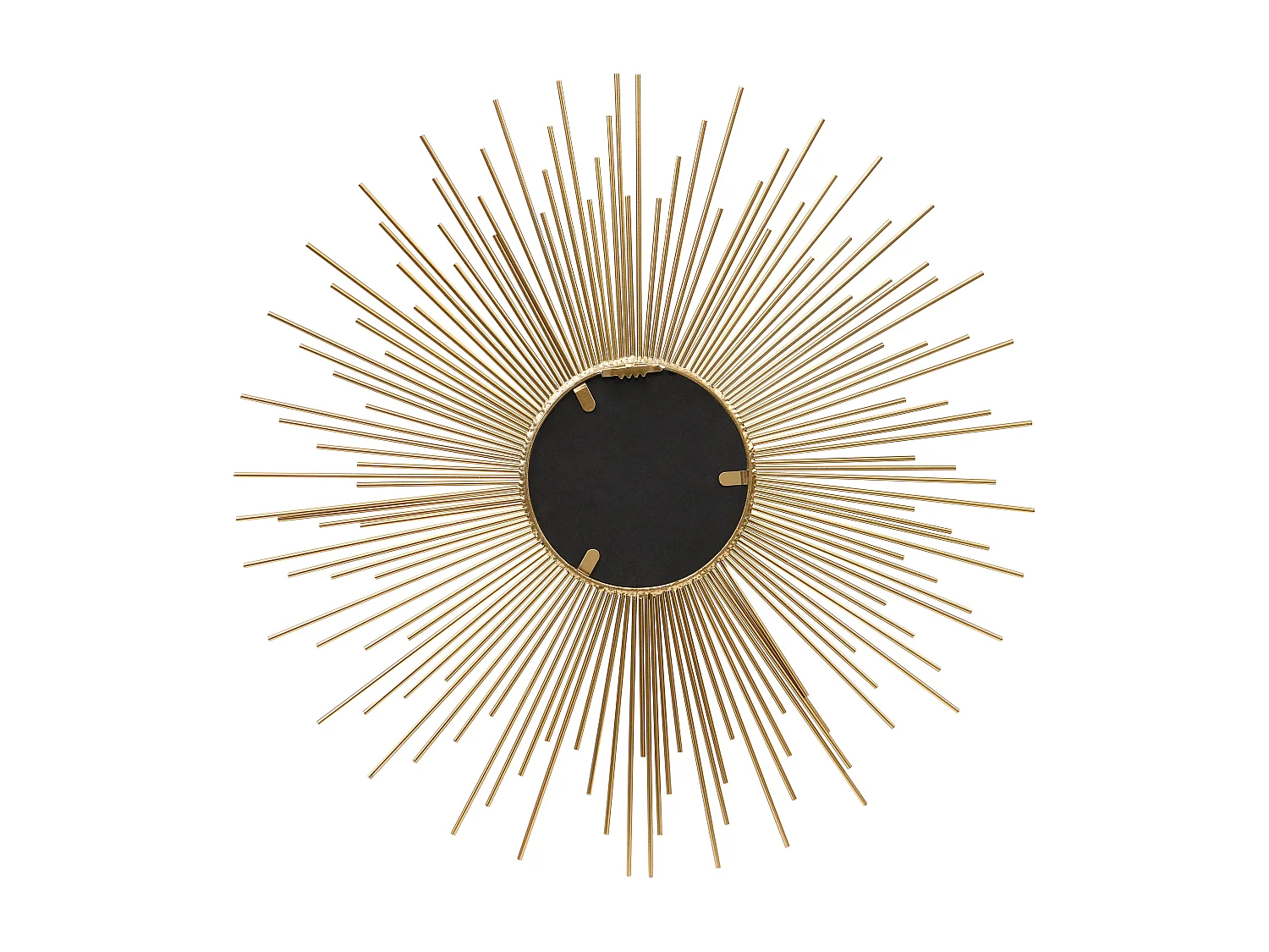 Wandspiegel in Sonnenstrahlenoptik - Metall - 70 cm - Goldfarben - LEVANZO