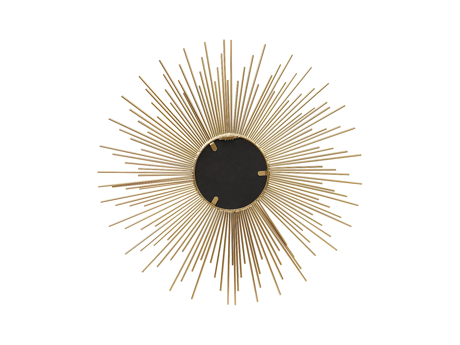 Wandspiegel zon van metaal - D70 cm - Goudkleurig - LEVANZO