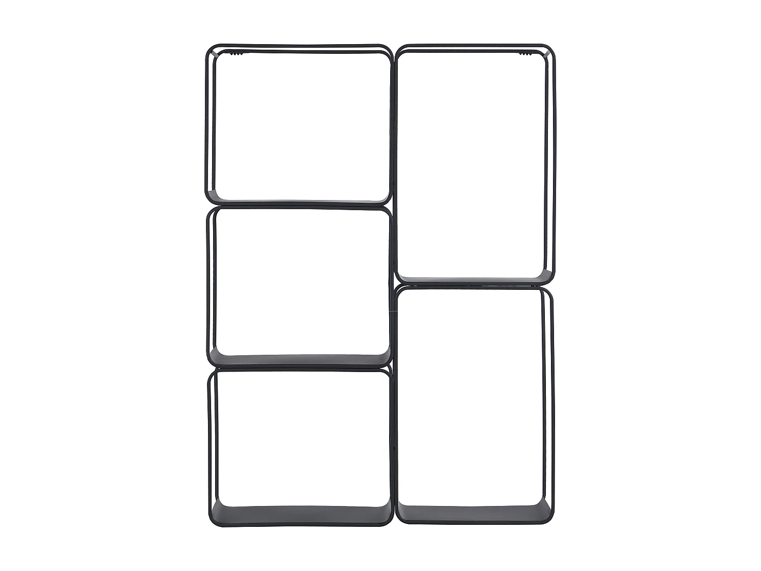 Etagère - 5 tablettes - Métal - Noir - ASUNTA