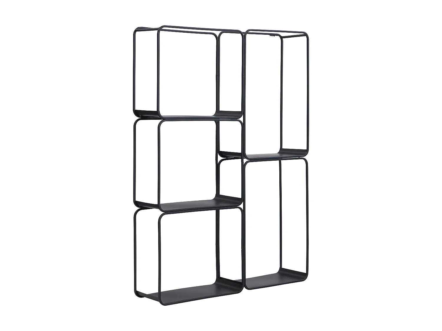 Etagère - 5 tablettes - Métal - Noir - ASUNTA