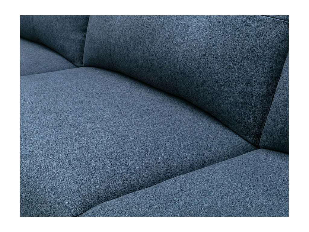 Relaxsofa Ecksofa - Ecke Links - Melierter Stoff - Blau - NERUDA