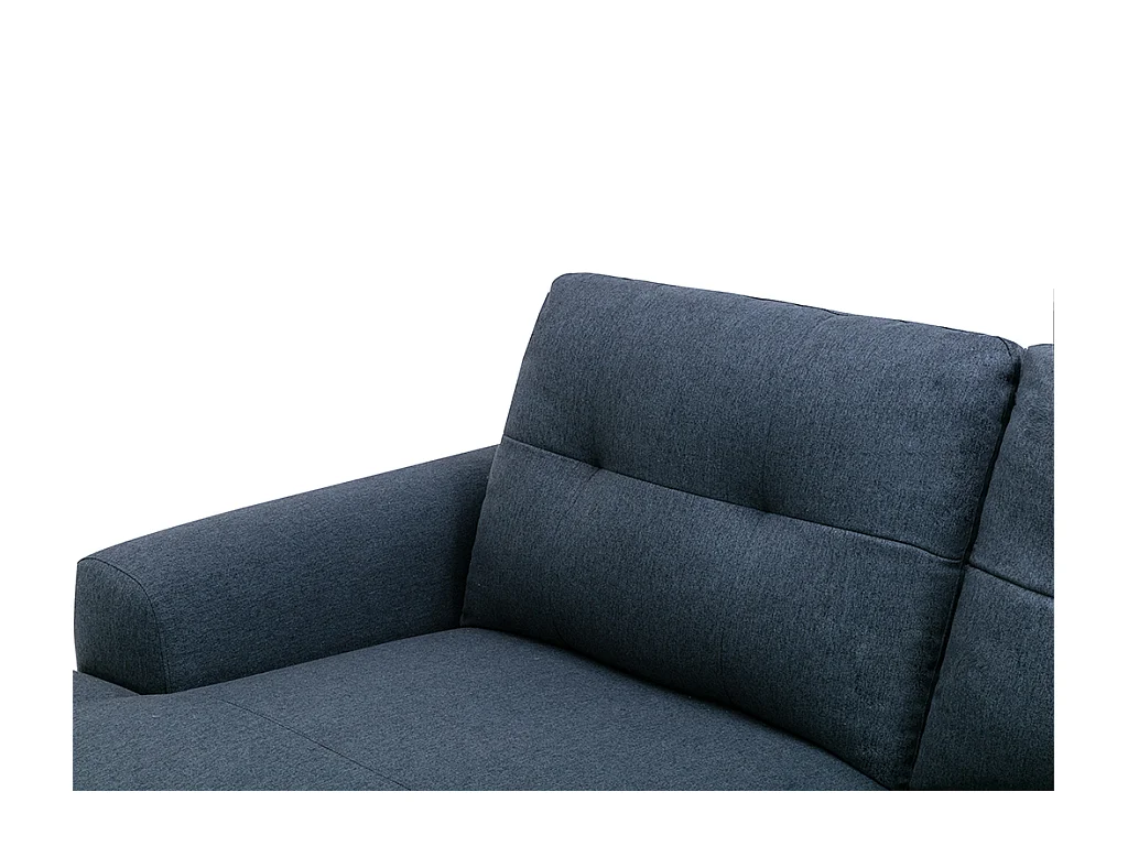 Relaxsofa Ecksofa - Ecke Links - Melierter Stoff - Blau - NERUDA