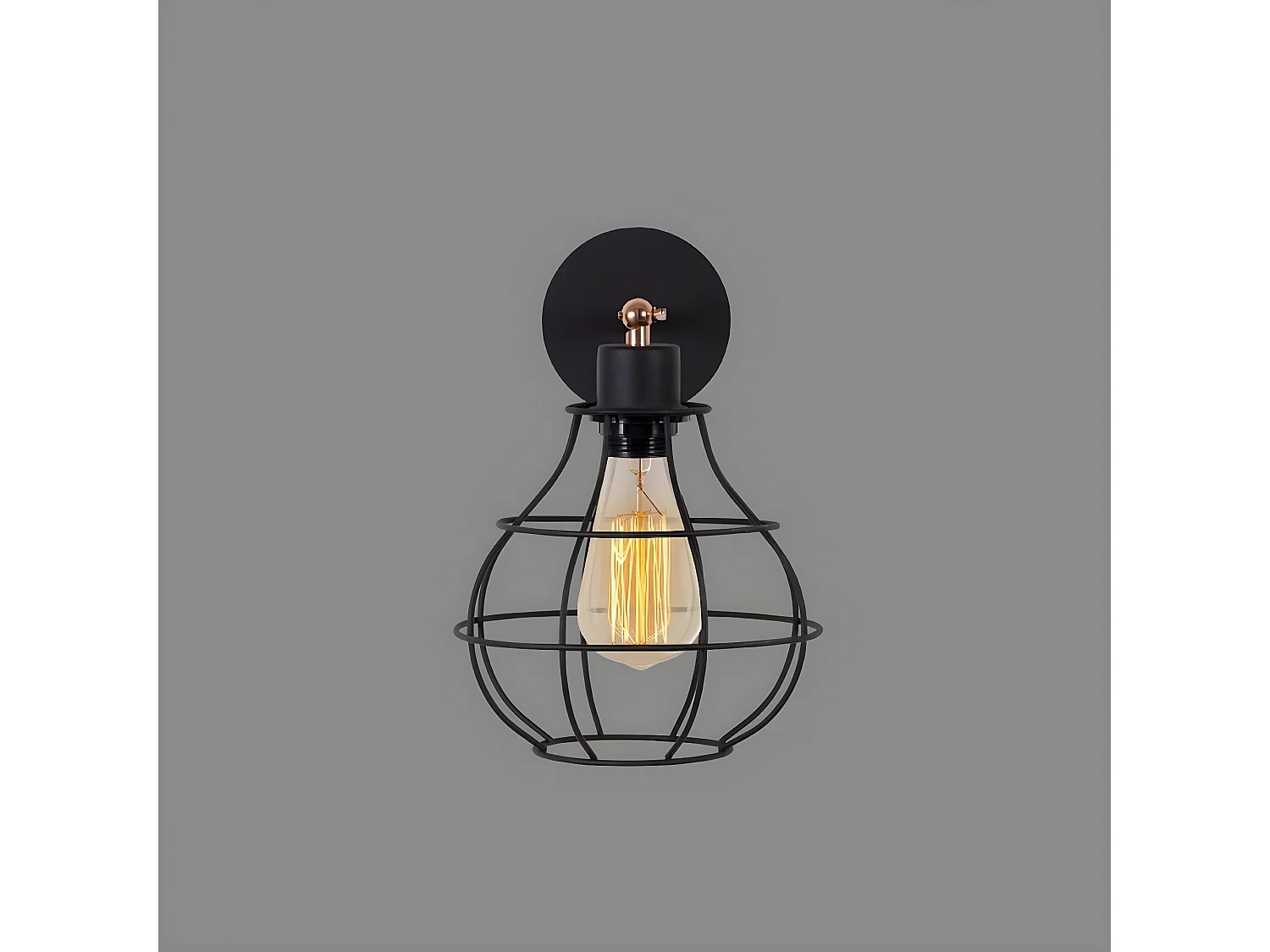 Applique Caserta, Noir, 23x20x32 cm, EPIKASA