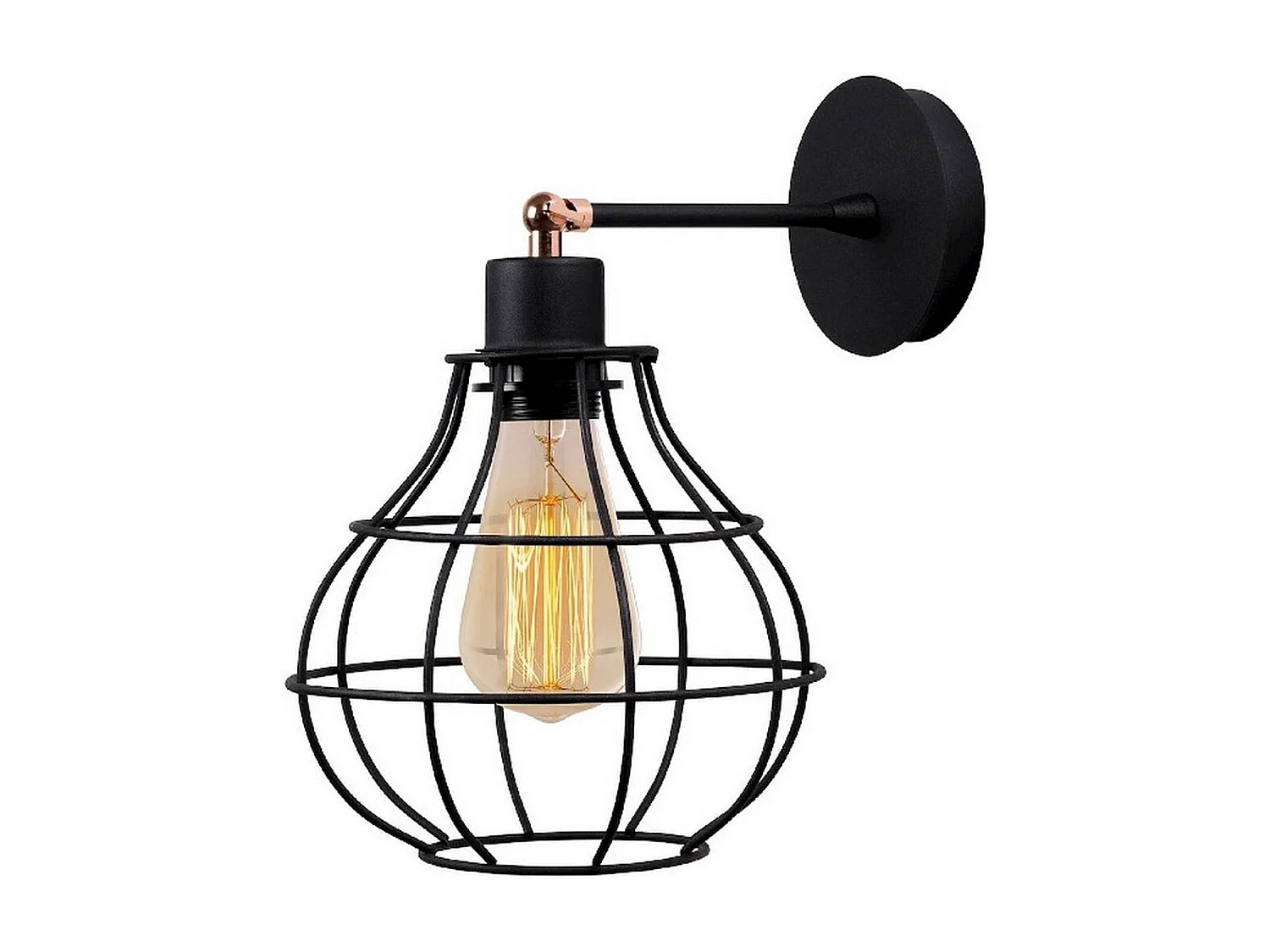 Applique Caserta, Noir, 23x20x32 cm, EPIKASA