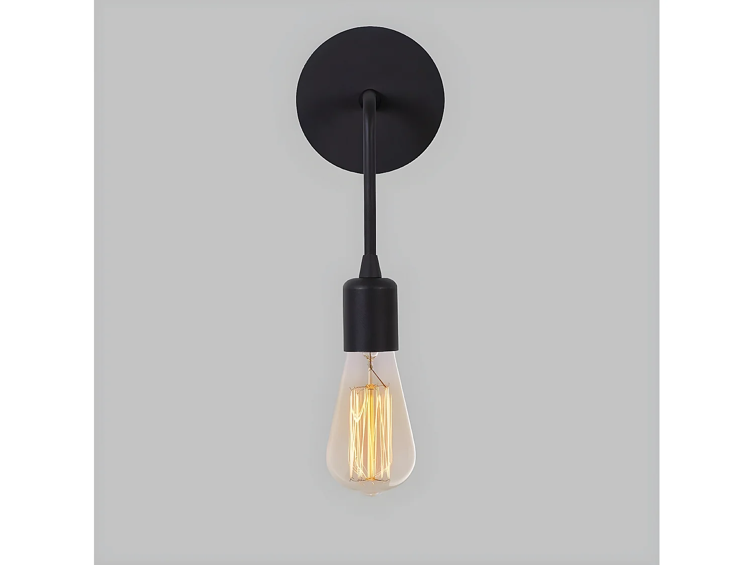 Lampada a Parete Cagliari, Nero, 12x12x27 cm, EPIKASA