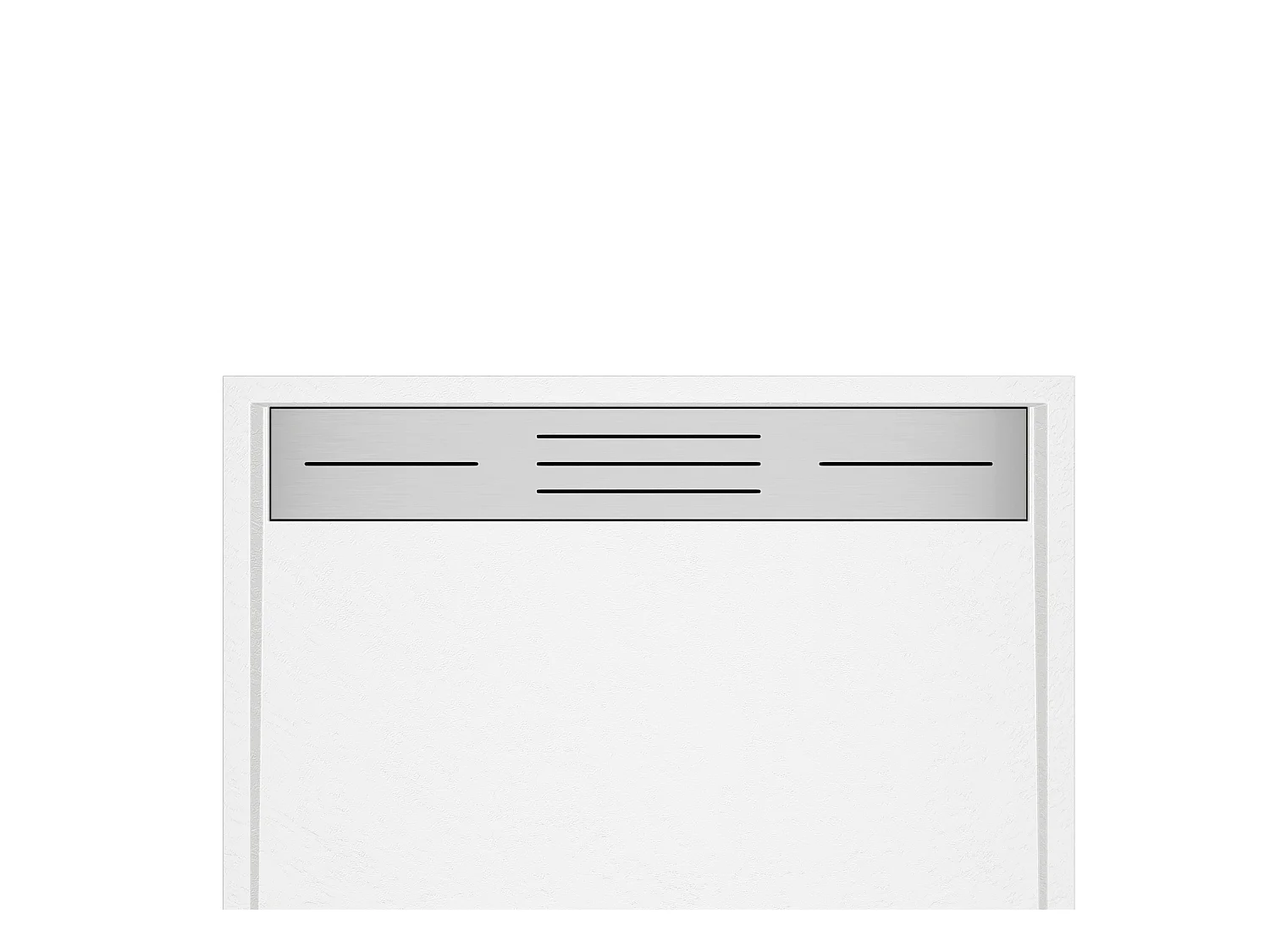Plato de ducha de resina para instalar o empotrar - Blanco - 120 x 80 cm - LYROSA