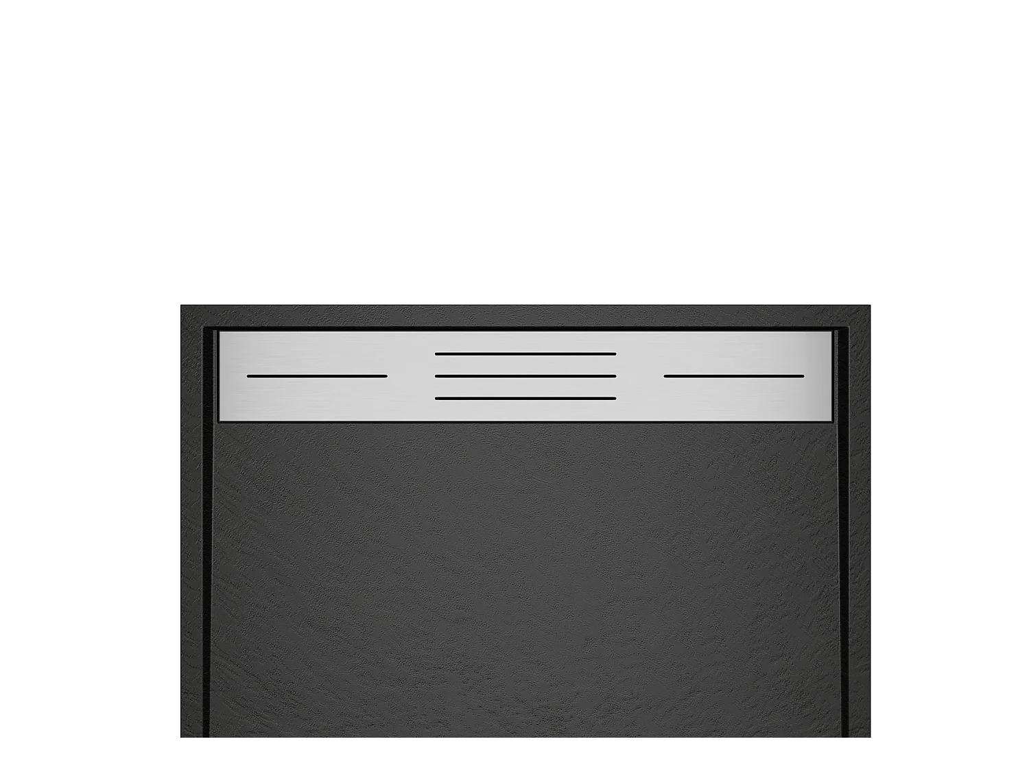 Plato de ducha para colocar o empotrar en resina - Negro - 120 x 80 cm - LYROSA