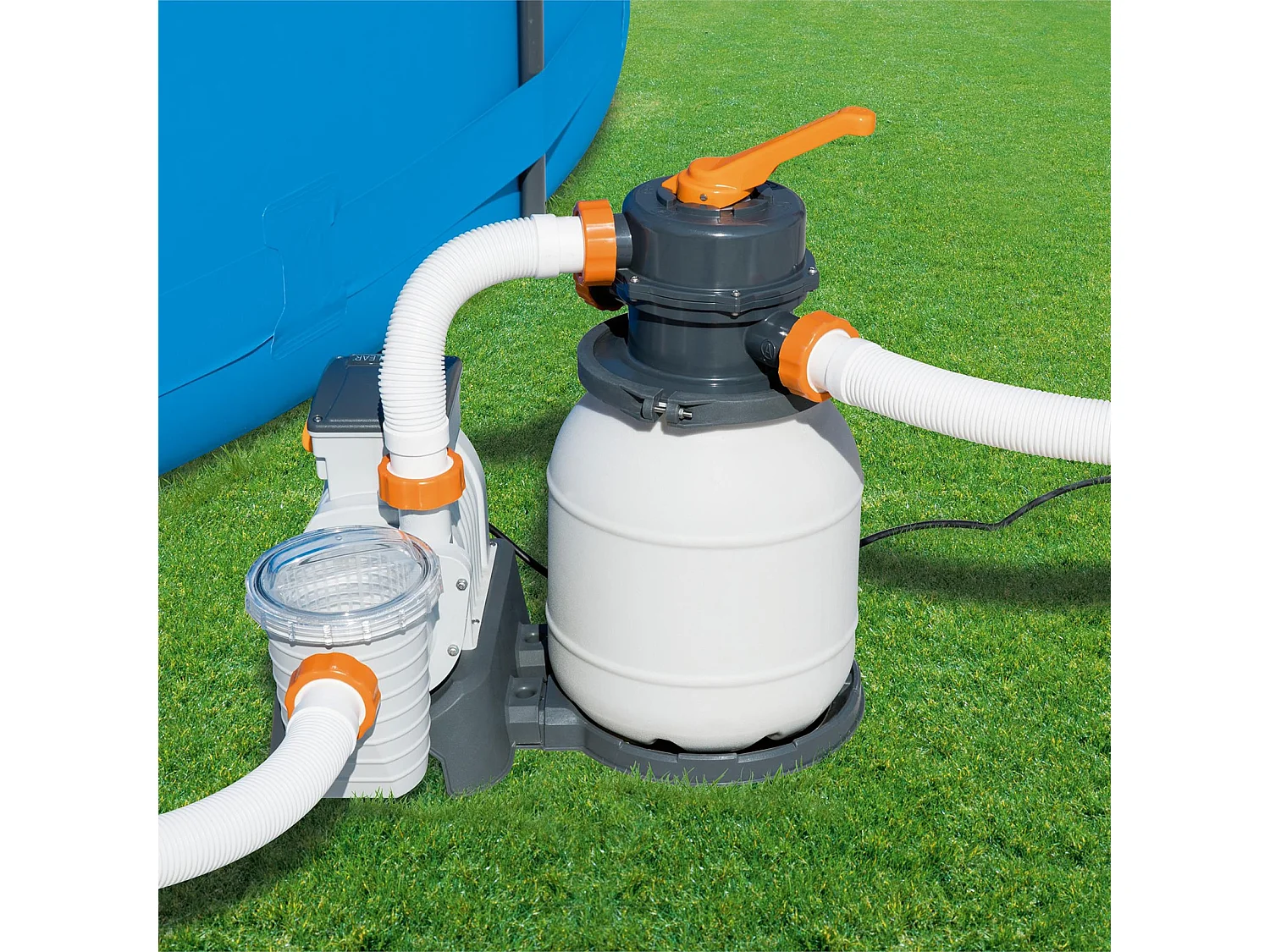 Pompa Filtro a Sabbia per Piscine Fuori Terra Bestway da 5.678 Litri/ora Attacco 38 mm