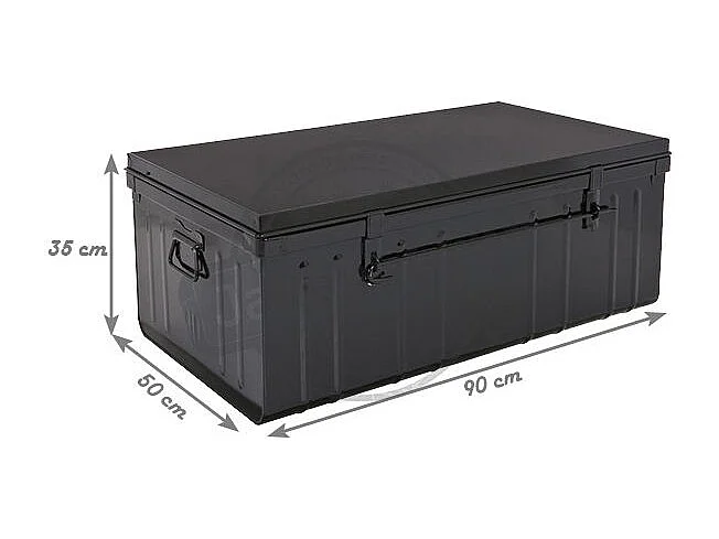 Malle habitat en acier 130 litres