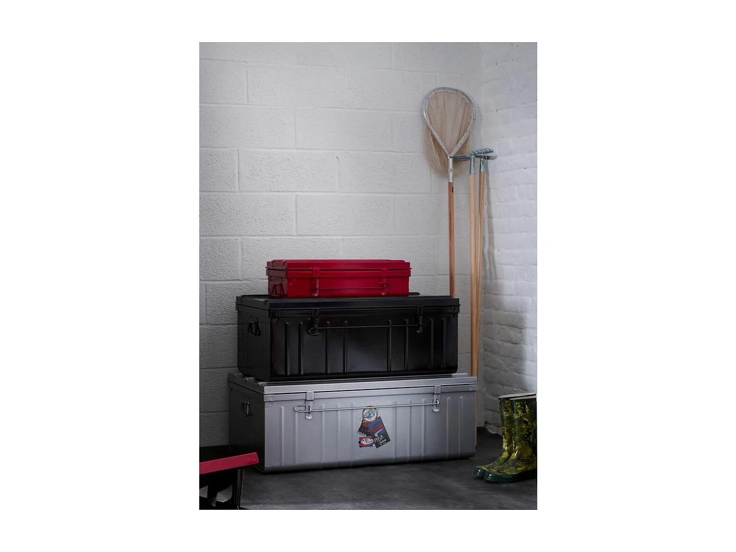 Malle habitat en acier 130 litres