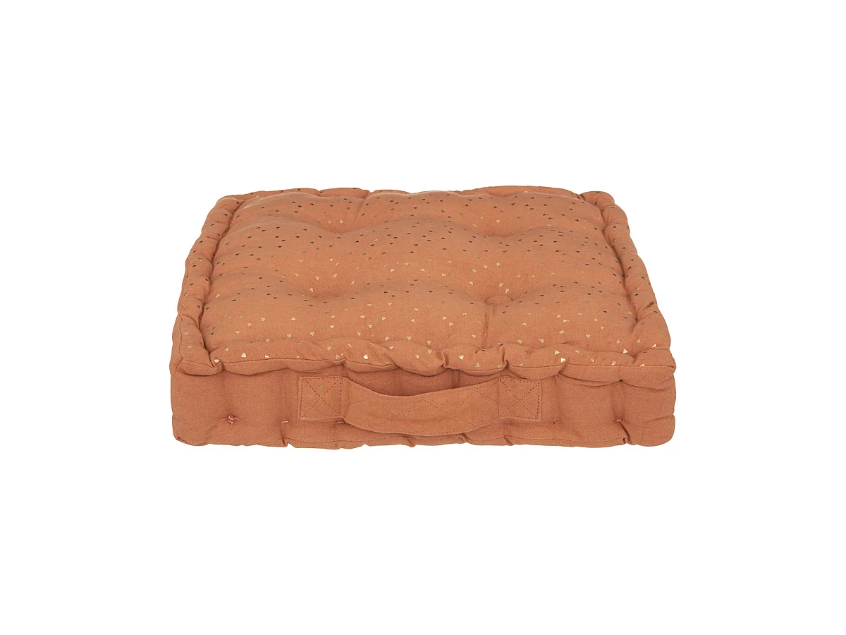Coussin de sol Berlingot Terracotta 40 x 40 cm