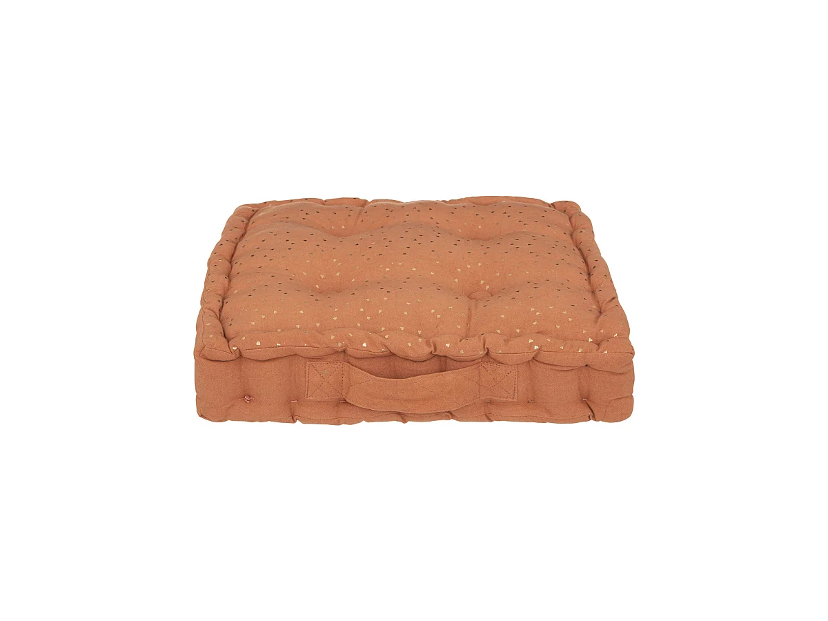 Coussin de sol Berlingot Terracotta 40 x 40 cm